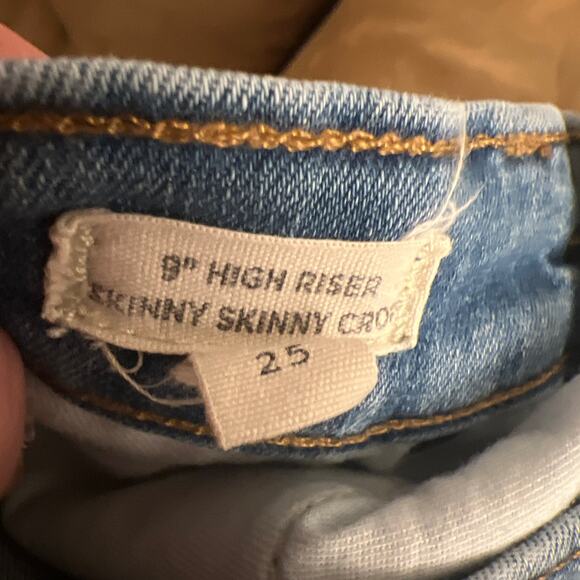 Madewell Women's 9" High-Rise Skinny Crop Jeans Size 25 Button-Fly - Picture 5 of 5